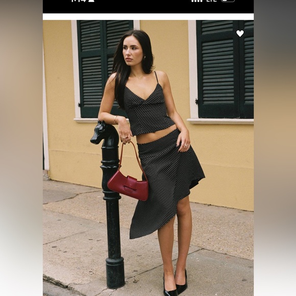 Princess Polly Black Polka Dot Skirt Set - Picture 4 of 4